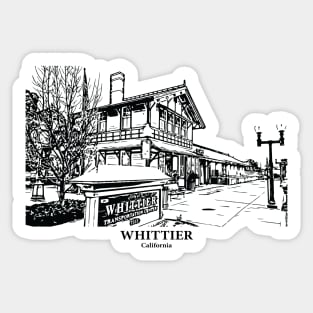 Whittier - California Sticker